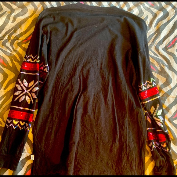 Vs pink ugly sweater with sequins Christmas - Picture 2 of 2